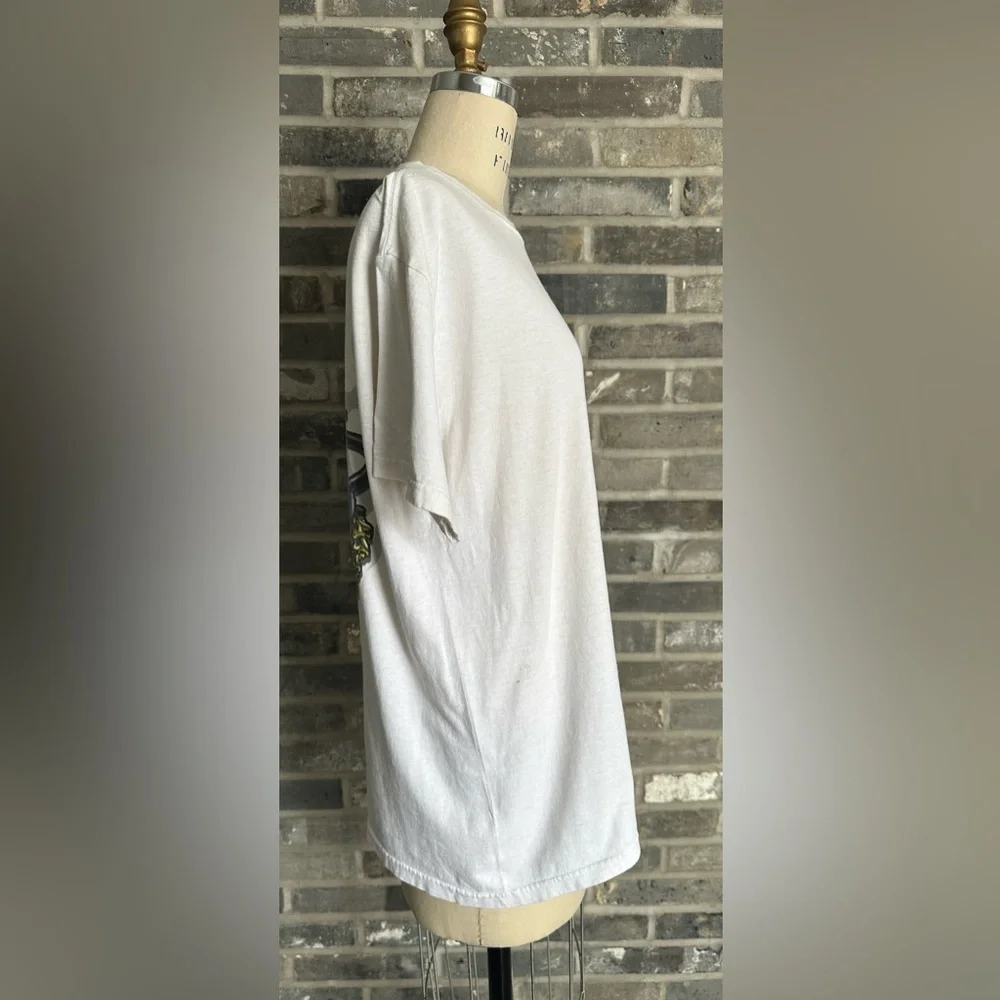 Y2K Vintage Dragon & Panther Yin Yang Graphic Tee Delta Pro Weight - Picture 4 of 9